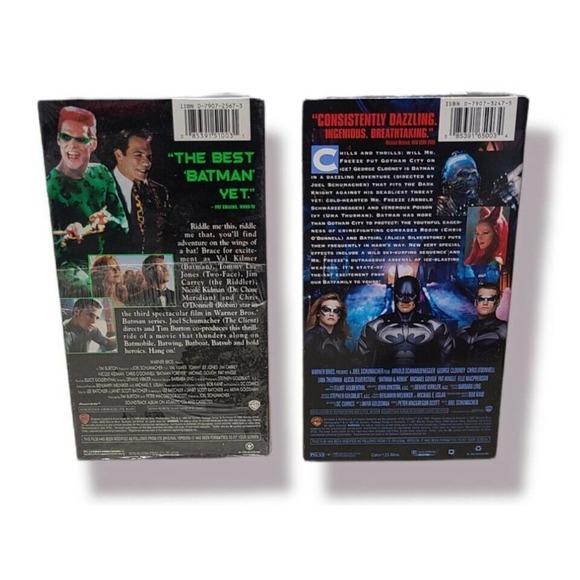Batman and Robin & Batman Forever VHS combo with Inserts. - Picture 4 of 5